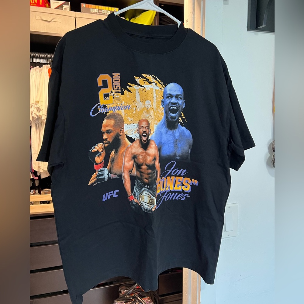 UFC Black Cotton T-Shirt